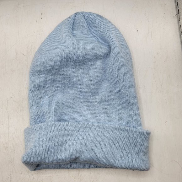 Calvin Klein Womens Light Blue Acrylic Beanie Warm Casual Comfort Winter